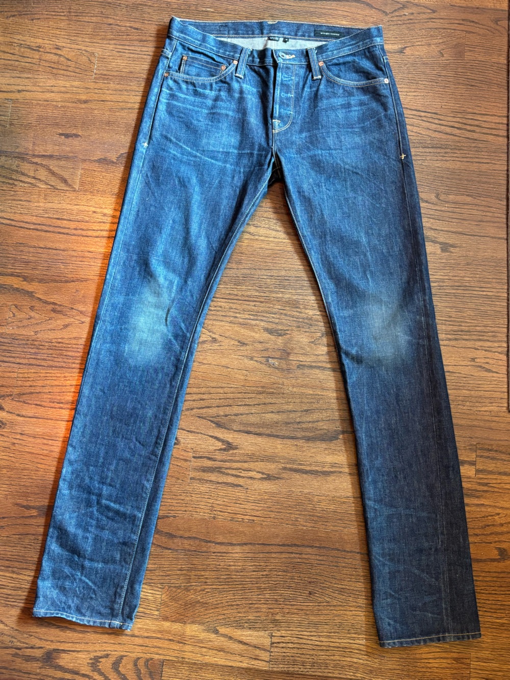Wings + Horns Men’s Indigo Skinny Jeans
